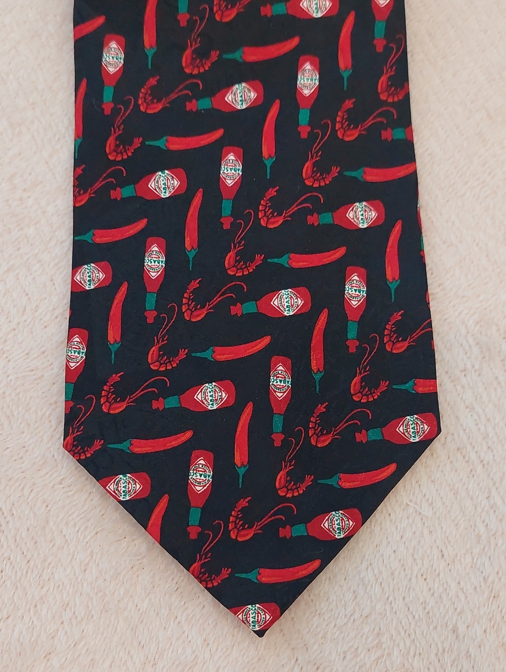 Men's Tabasco 💯% Silk Necktie NWOT